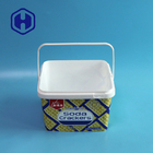 Puste opakowanie na herbatniki 3L Kwadratowe plastikowe pudełko z uchwytem na pokrywkę
