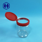 Flip Top Sześciokątne przezroczyste plastikowe słoiki PET na sole do kąpieli 660 ml