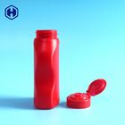 Czerwone wysokiej bariery Puste plastikowe butelki Żel krzemionkowy PP Flip Top 220g 210ml
