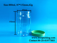 30 uncji 880 ml Bez Bpa Plastikowe słoiki z masonem PET do przechowywania leków