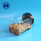 64 uncji Canning Square Szerokie usta Plastikowe słoiki PET Grip Container