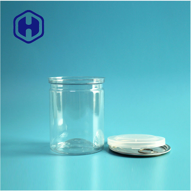 Przejrzysty PET szczelny łatwo otwarte puszki plastikowe / PET puszki żywnościowe do opakowań przeciekających