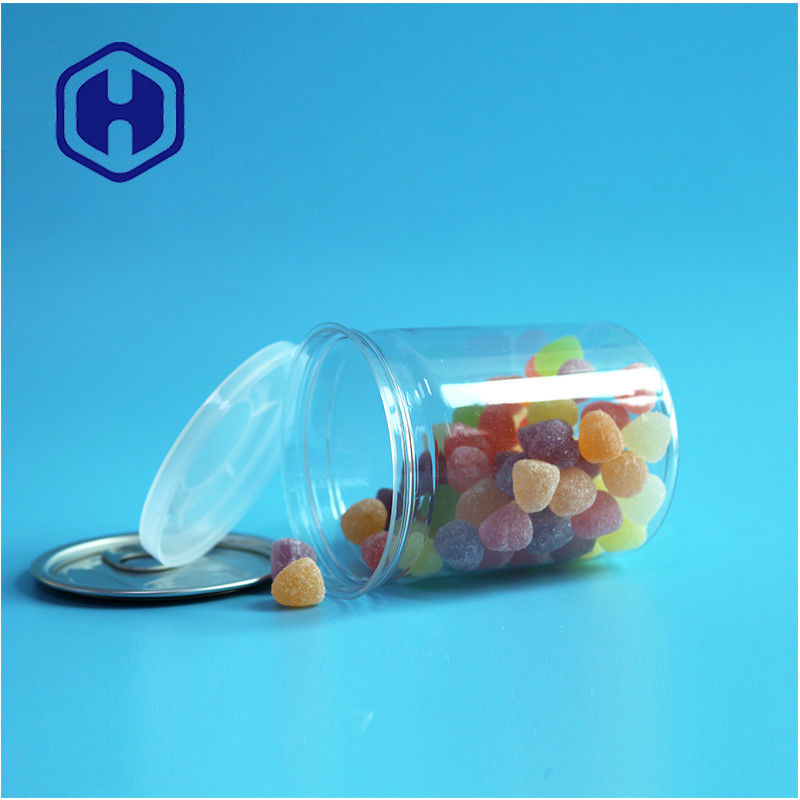 Przejrzysty PET szczelny łatwo otwarte puszki plastikowe / PET puszki żywnościowe do opakowań przeciekających