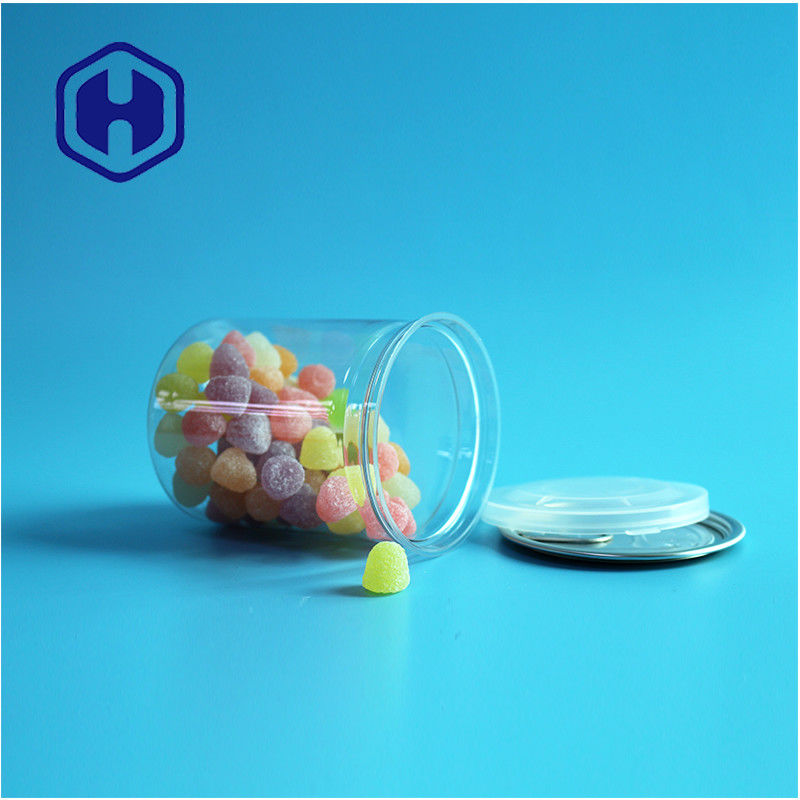 Przejrzysty PET szczelny łatwo otwarte puszki plastikowe / PET puszki żywnościowe do opakowań przeciekających