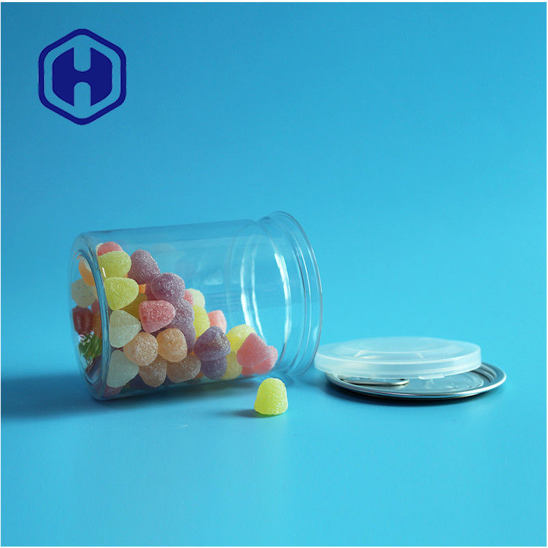 Przejrzysty PET szczelny łatwo otwarte puszki plastikowe / PET puszki żywnościowe do opakowań przeciekających