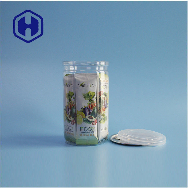 Przyprawy do przekąsek Bez wysiłku otwieranie 307# PET cylindryczne puszki do wygodnego pakowania żywności