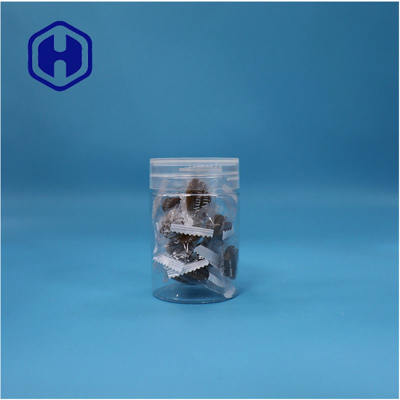 Okrągły, przejrzysty plastikowy PET Słodkie cukierki orzechy paprykowe Pudełko z płaską wiertarką