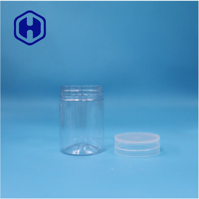 Okrągły, przejrzysty plastikowy PET Słodkie cukierki orzechy paprykowe Pudełko z płaską wiertarką