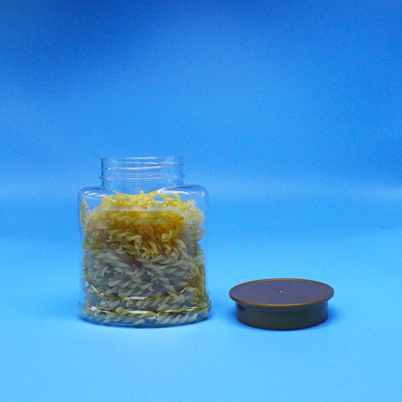 Pusty, szczelny, szczelny PET, plastikowy słoik żywnościowy