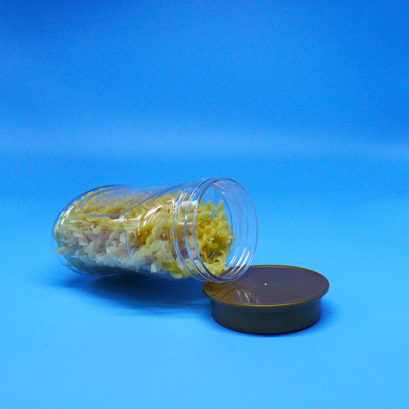 Pusty, szczelny, szczelny PET, plastikowy słoik żywnościowy