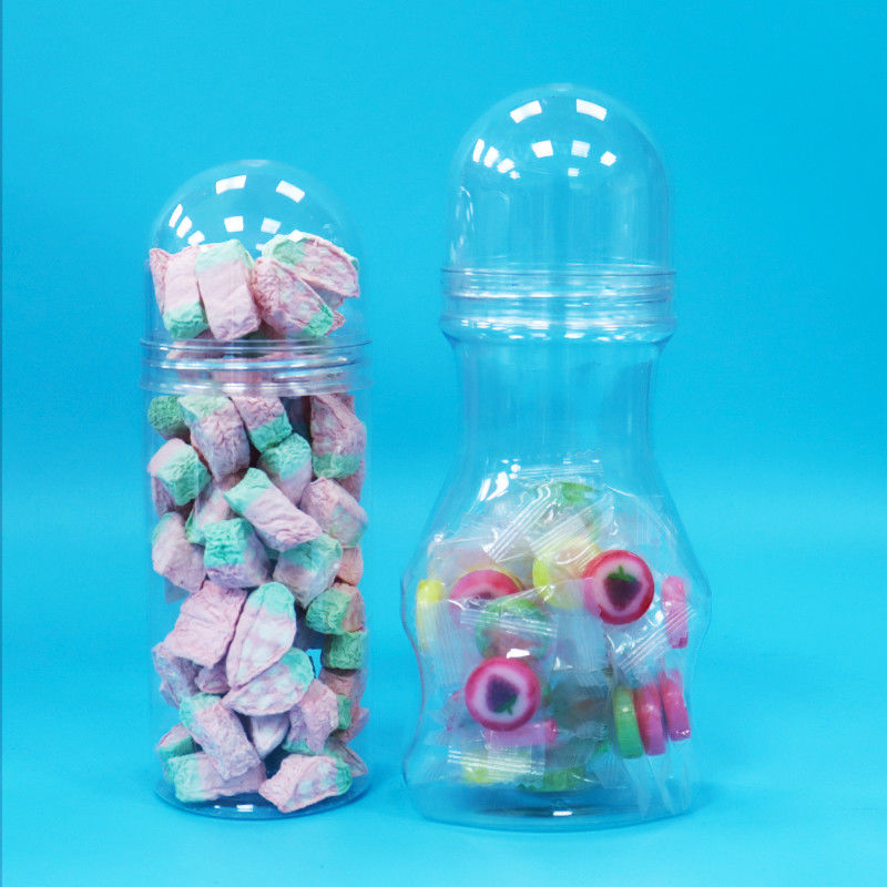 Słoik na żywność dla niemowląt z zakrętką, przezroczysty plastik PET, nowy design do twardych cukierków