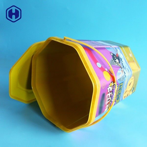 Wiadro IML w kształcie ośmiokąta 1,96 galona 8,25 l plastikowych pojemników na ciastka