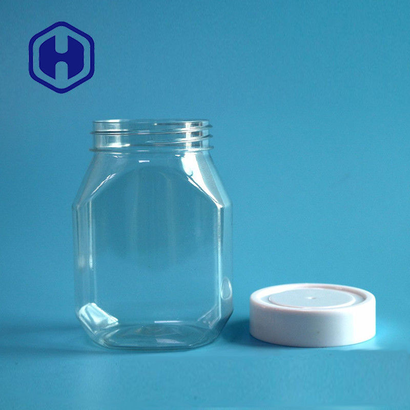 Nietoksyczny 390 ml 13 uncji plastikowego słoika z masłem orzechowym, przezroczysty kolor