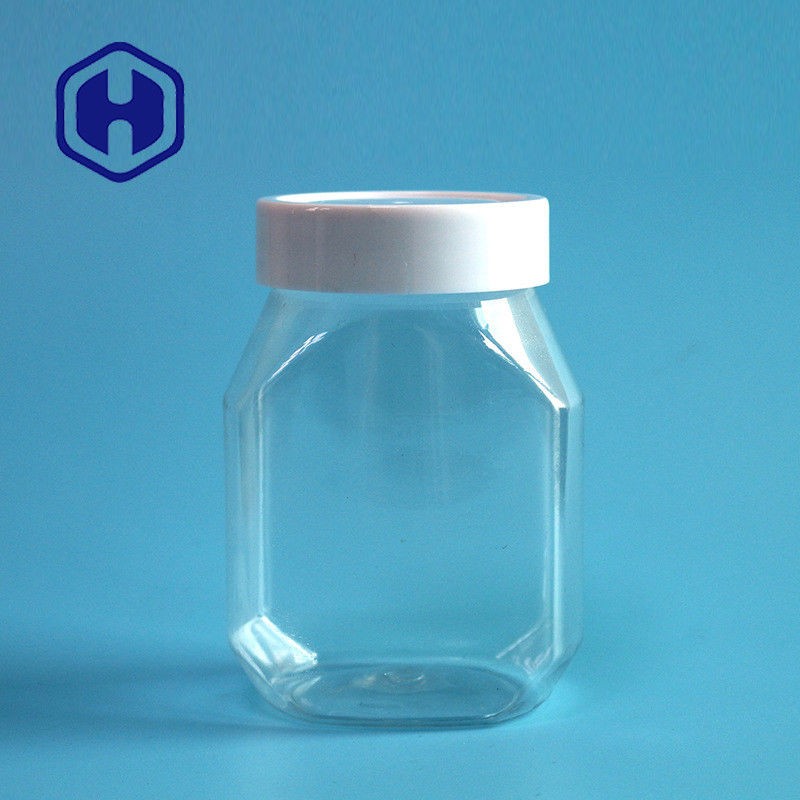 Nietoksyczny 390 ml 13 uncji plastikowego słoika z masłem orzechowym, przezroczysty kolor