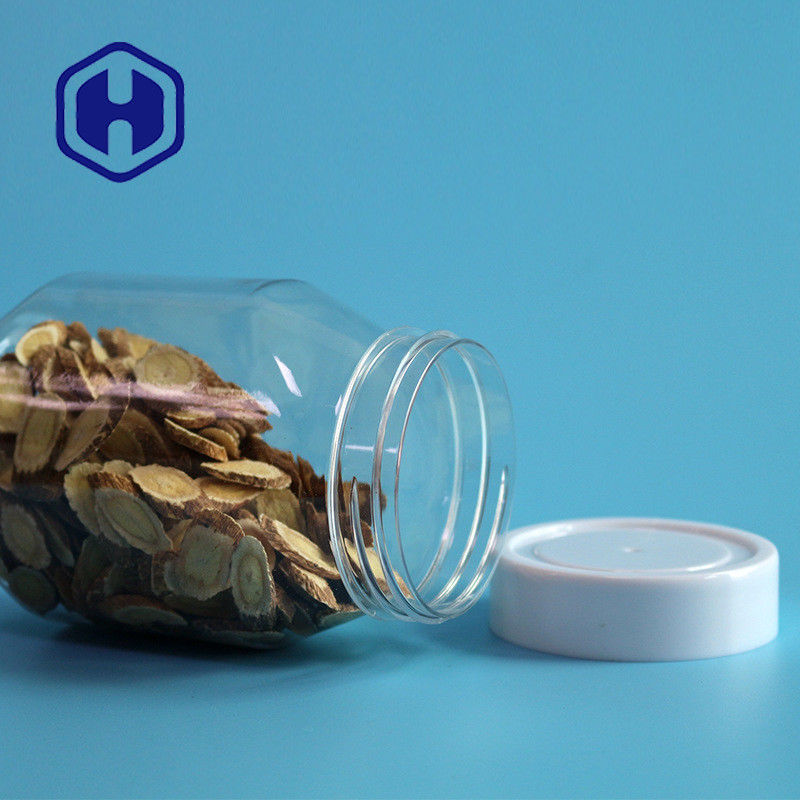 Nietoksyczny 390 ml 13 uncji plastikowego słoika z masłem orzechowym, przezroczysty kolor