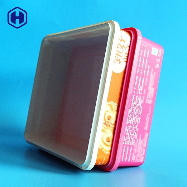 Mikrofalowe pudełko IML Małe kwadratowe plastikowe pojemniki Odporne na ciepło