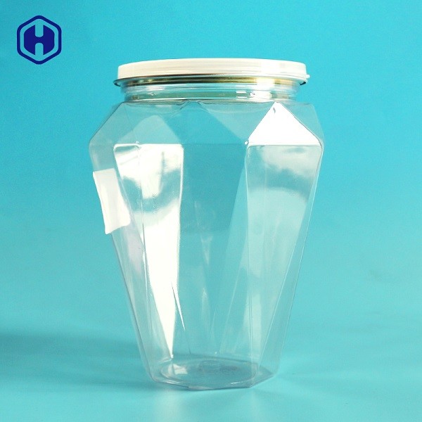 Diamentowe przezroczyste plastikowe puszki Delikatne hermetyczne puste plastikowe tuby