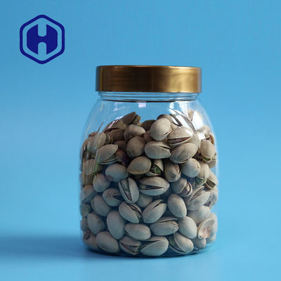 Plastikowe słoiki z orzechami nerkowca z szerokimi ustami 570 ml przezroczyste bez Bpa