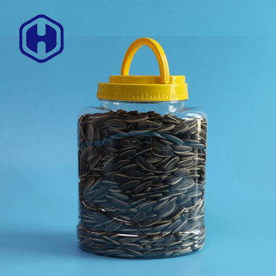 Orzechy Jądra Owalny plastikowy słoik do pakowania żywności bez Bpa 1150 ml z uchwytem na pokrywkę