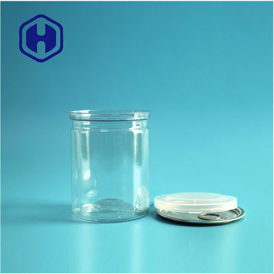 Przejrzysty PET szczelny łatwo otwarte puszki plastikowe / PET puszki żywnościowe do opakowań przeciekających