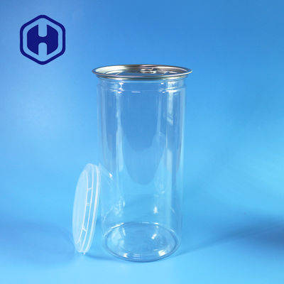 1380 ml puszki z popcornem, czysty PET z szerokim ustem do bezproblemowego wypełniania i podawania