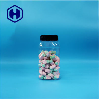 Trójkątowy przejrzysty plastikowy suszonej żywności Marshmallow cukierki Jar śruby górnej pokrywy
