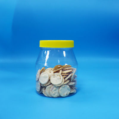 Wielkie, szerokie usta, 900 ml, przezroczyste ciasteczko, słodki cukier, PET, plastikowy słoik