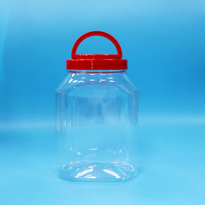 Przejrzysty plastikowy słoik PET z szerokim ustem do jedzenia makarony ciasteczka opakowania cukiernicze
