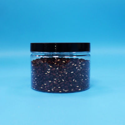 Okrągłe małe uszczelniające PET plastikowe ciasteczko żywnościowe słodkie przejrzyste słoiki