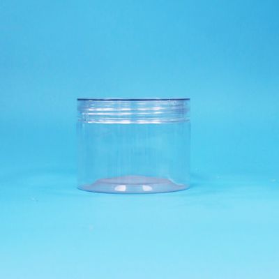 Żywność Przejrzysty PET Plastic Suche Lebensmittel Süßwaren Nuss Geschenkgläser Schraube Flat Lids