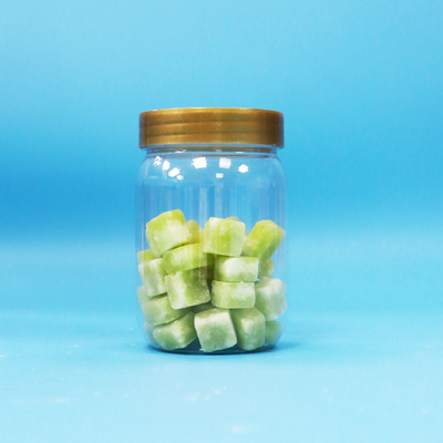 PET Przejrzysty śrubokręt Brązowa pokrywa Żywność Okrągły cylinder Lollipop Ciasteczka Pudełko z tworzywa sztucznego