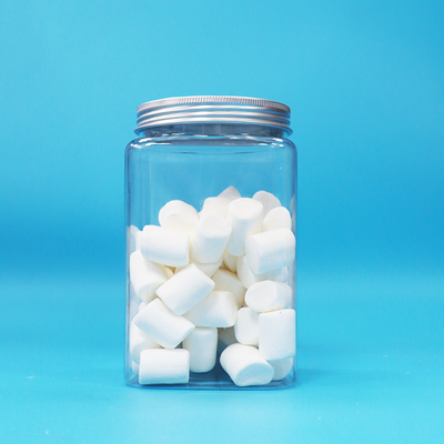 Żuraw Aluminiowy Kapelusz Kwadratowy Przejrzysty PET Plastikowe makaronki Cukierki Jar Bpa Free