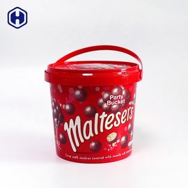 Bezpieczne dla żywności wiadro IML 1340 ml Kolorowe opakowanie czekoladowych ciastek