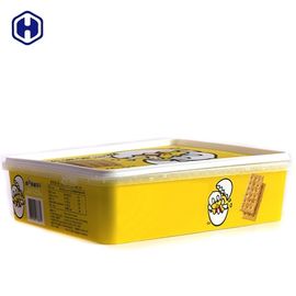 Soda Cracker Square Plastikowe pojemniki na żywność w oznakowaniu formy 87OZ 2600ML