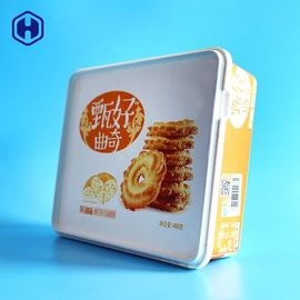 Plastikowe pojemniki do przechowywania masła Cookie Square w etykietach na formy