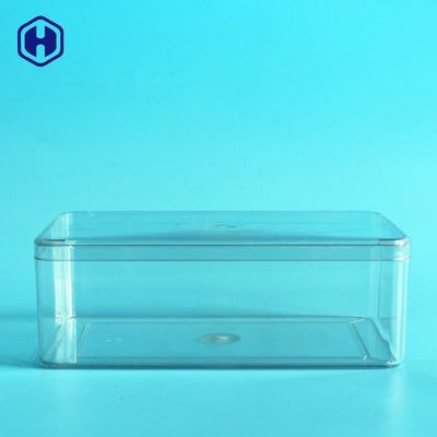 Recyklingowe kwadratowe pudełko do pakowania PET z pokrywką bez rozlewania bez BPA