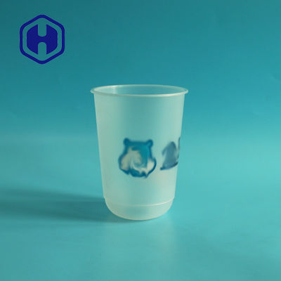 IML PP Niestandardowe drukowanie w kształcie litery U Milk Bubble Tea Plastikowy kubek do soku zimnej kawy