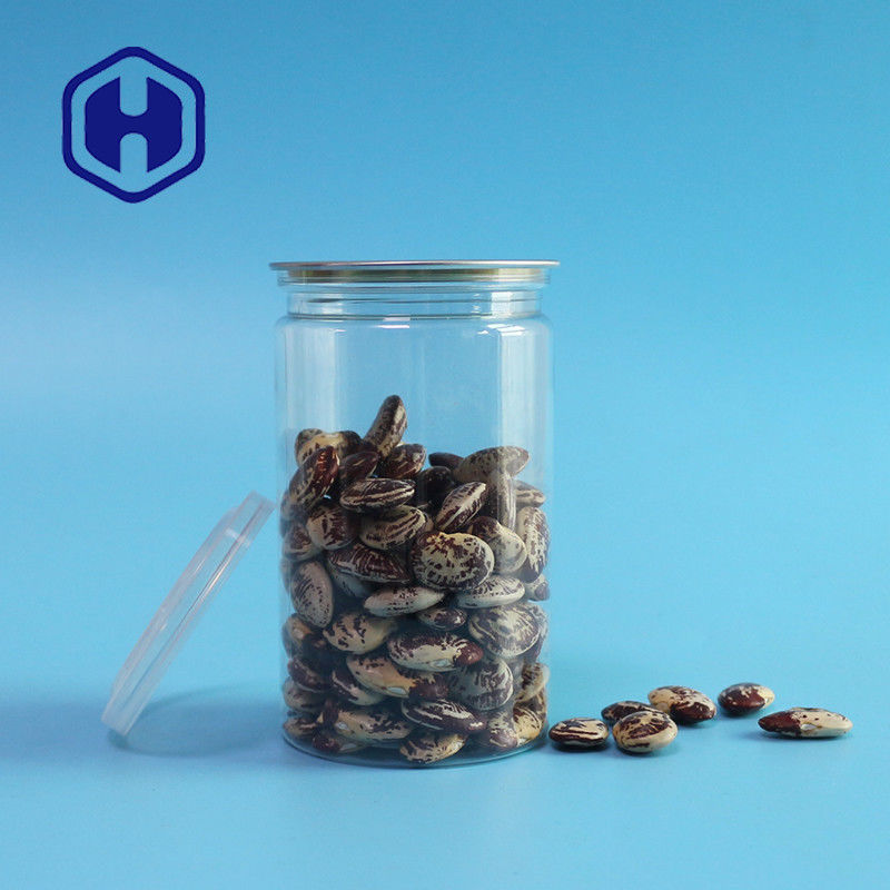 410 ml 211 # Łatwe otwieranie Pusta przezroczysta plastikowa puszka dla zwierząt odporna na wycieki żywności