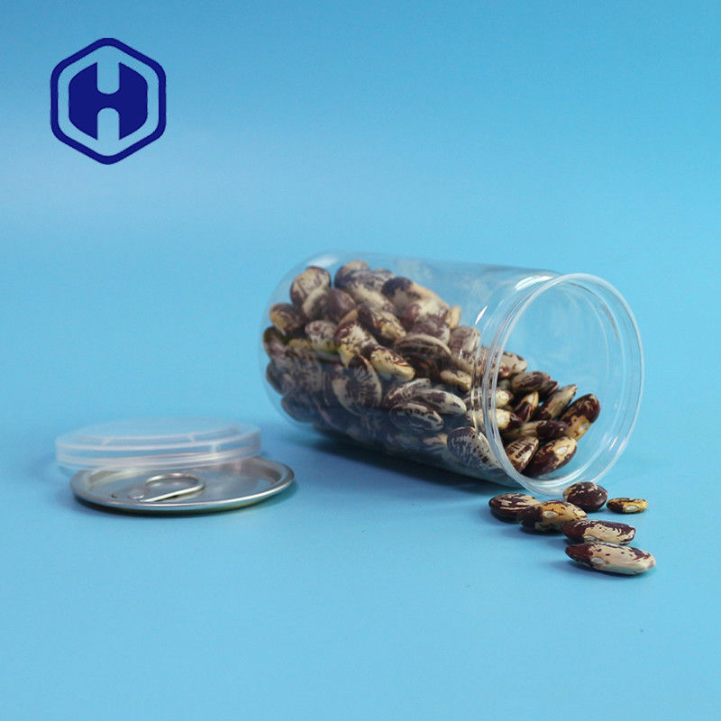 410 ml 211 # Łatwe otwieranie Pusta przezroczysta plastikowa puszka dla zwierząt odporna na wycieki żywności