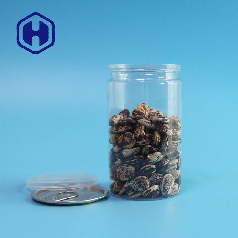 410 ml 211 # Łatwe otwieranie Pusta przezroczysta plastikowa puszka dla zwierząt odporna na wycieki żywności