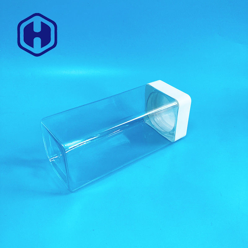 1140 ml Kwadratowe plastikowe słoiki Zakręcane batony Słodycze Spożywcze z szczelną wkładką