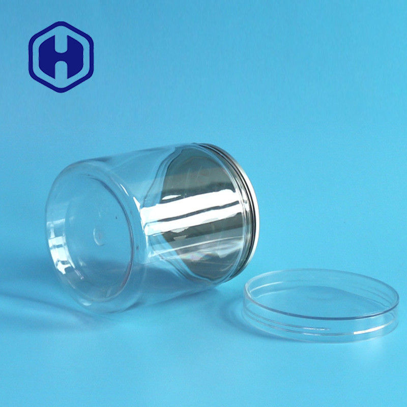 Łatwe otwieranie pustej plastikowej puszki na żywność PET 360 ml Suszone owoce Warzywa Okrągła zakrętka Hermetyczna