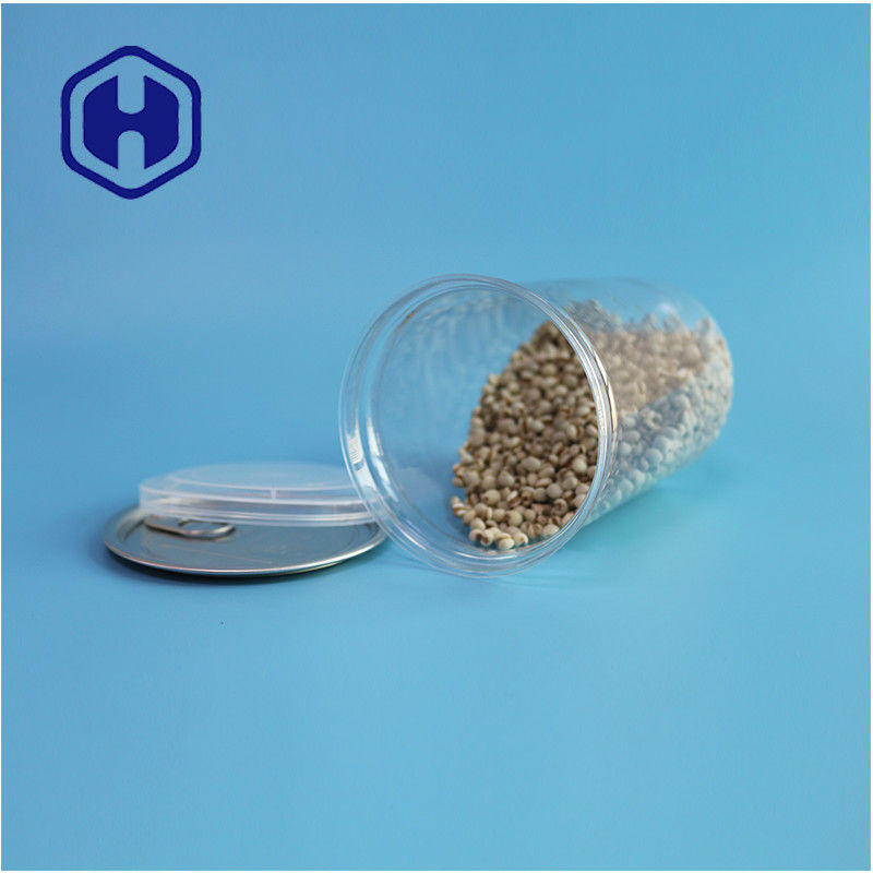 Środki morskie orzechy Żywność Bezpieczna Przejrzystość Recyklingowa Okrągła puszka PET Żywność z łatwym otwartym końcem