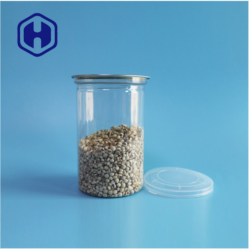 Środki morskie orzechy Żywność Bezpieczna Przejrzystość Recyklingowa Okrągła puszka PET Żywność z łatwym otwartym końcem