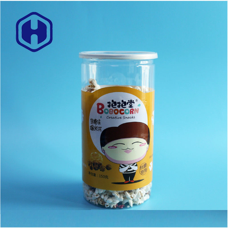 Chiny Producent popcorn 1400ml Cylindrical recykling PET Can Leak Proof