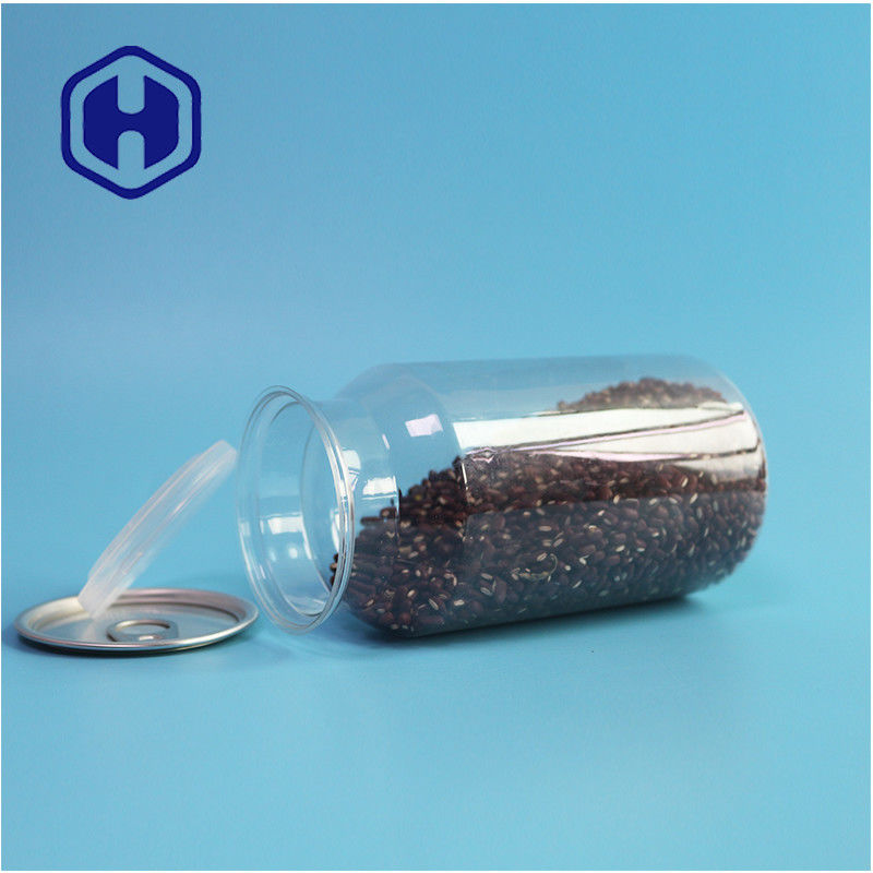 Przejrzyste plastikowe puszki PET do suchej żywności i przypraw z wytrzymałością i łatwym otwarciem