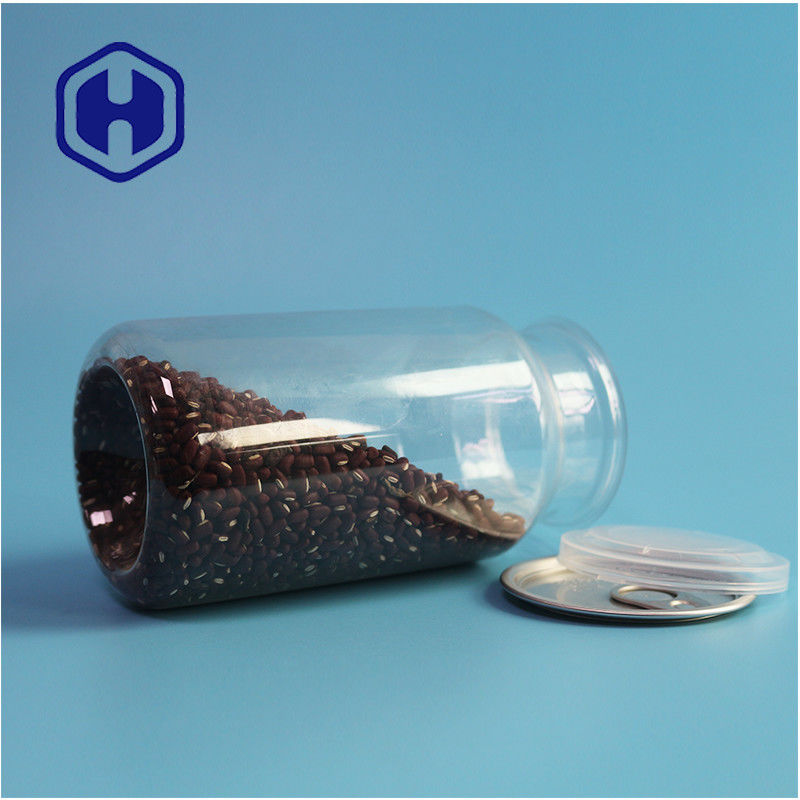 Przejrzyste plastikowe puszki PET do suchej żywności i przypraw z wytrzymałością i łatwym otwarciem