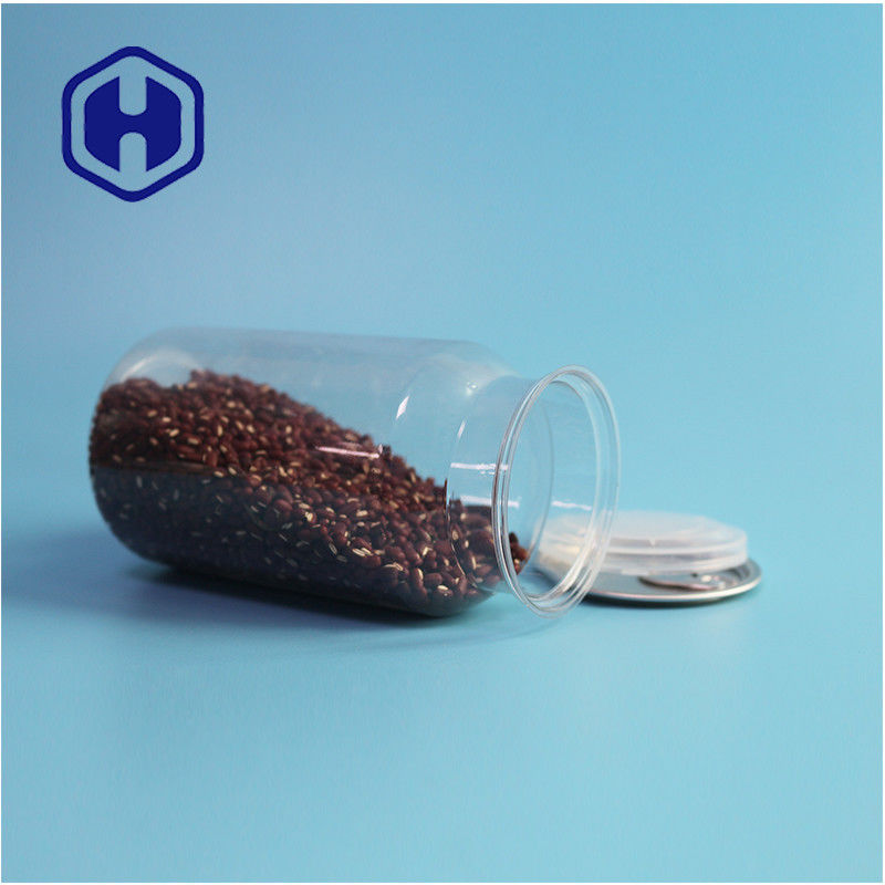 Przejrzyste plastikowe puszki PET do suchej żywności i przypraw z wytrzymałością i łatwym otwarciem