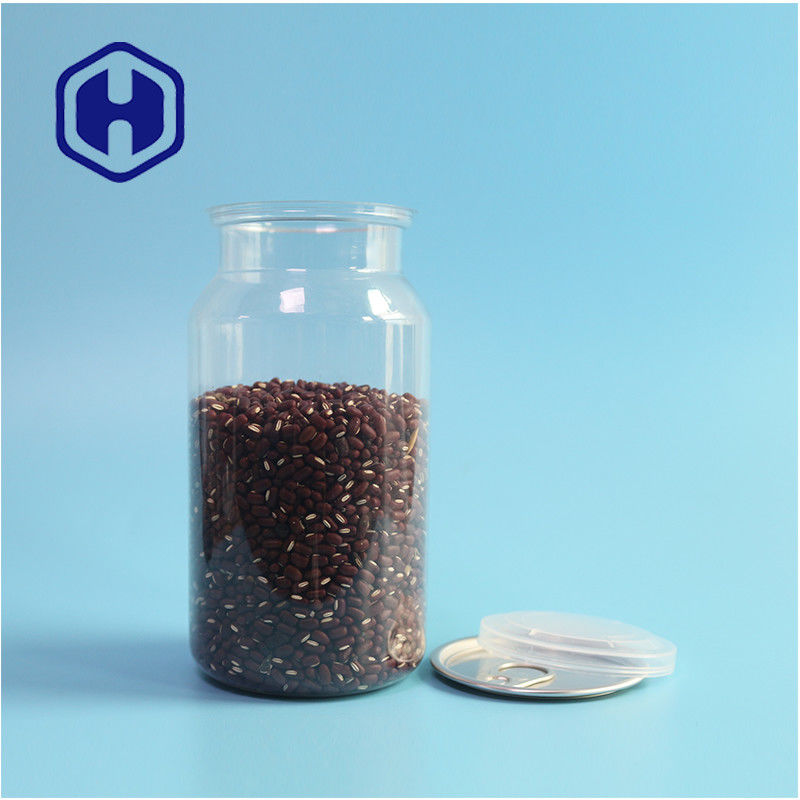 Przejrzyste plastikowe puszki PET do suchej żywności i przypraw z wytrzymałością i łatwym otwarciem