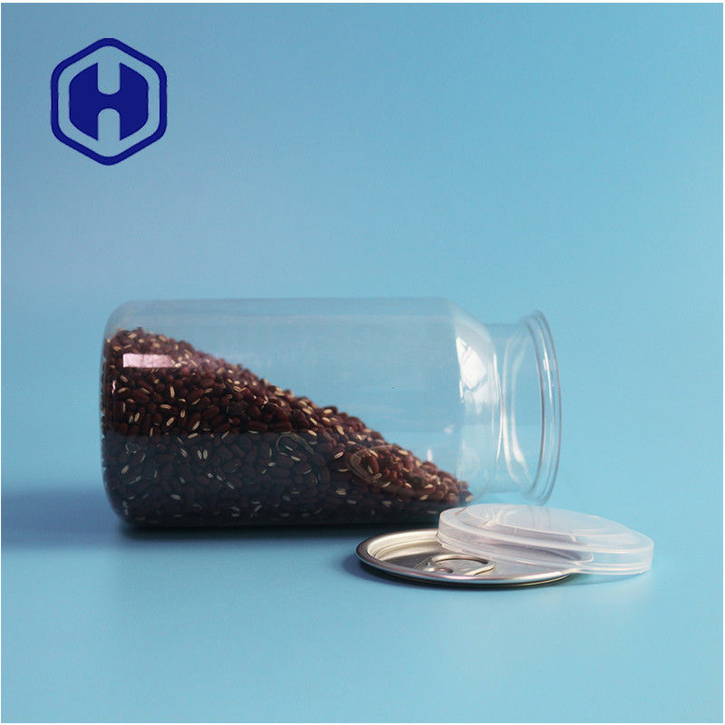 Przejrzyste plastikowe puszki PET do suchej żywności i przypraw z wytrzymałością i łatwym otwarciem